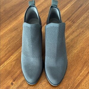 Eileen Fisher Gray Knit Ankle Boots 9.5